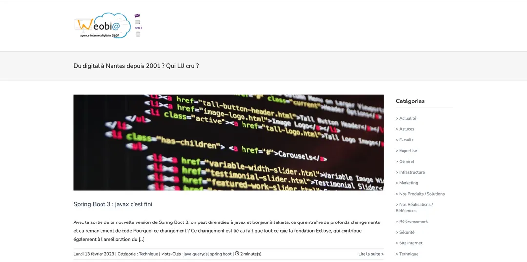 Headless CMS: notre blog en est un exemple