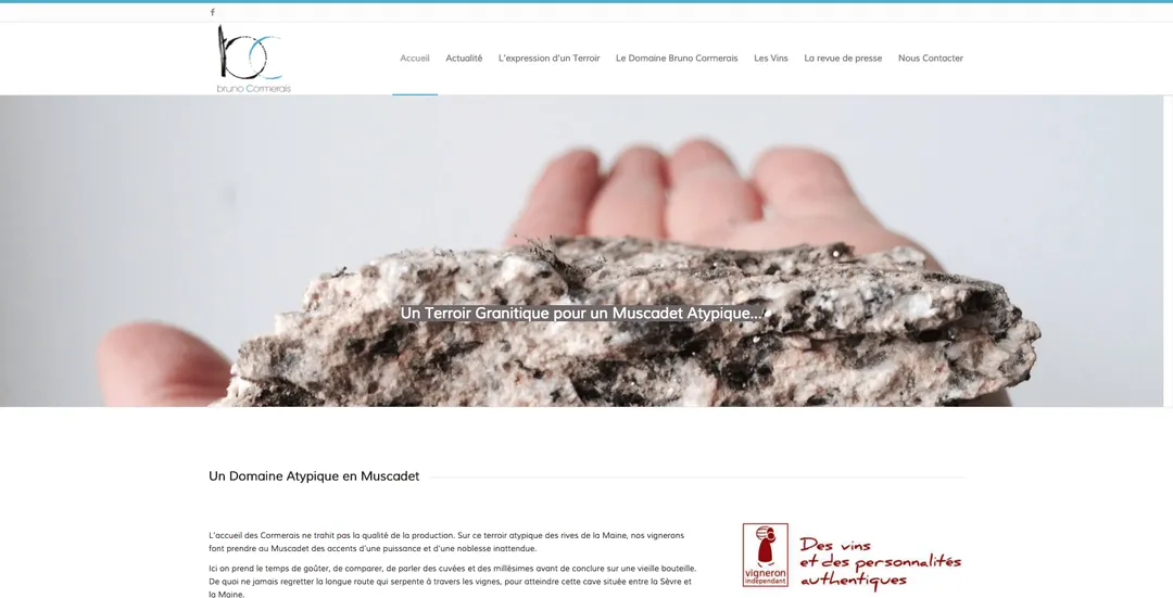 Le Domaine Bruno Cormerais fait peau neuve