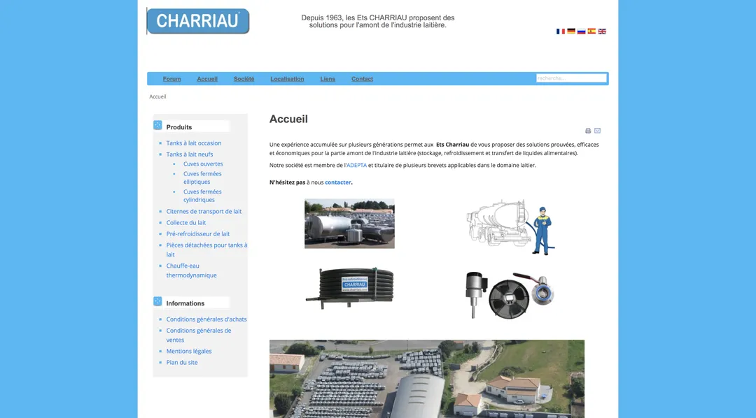 Site internet de l’entreprise Charriau piraté : sauvetage réussi !